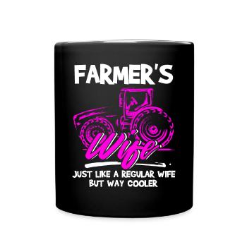 Farmer's Wife - Full Colour Mug - black - Front