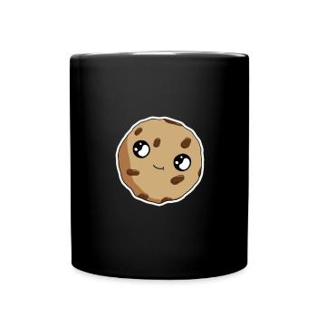 Cookie Smile Cartoon Cookie - Full Colour Mug - black - Front