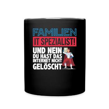 Programmierer Informatiker - Tasse einfarbig - Schwarz - Vorne