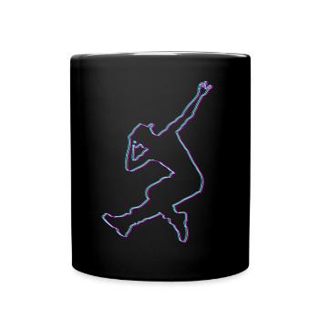 Streetdance Hip Hop Tanz Breakdance Geschenk - Tasse einfarbig - Schwarz - Vorne