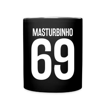Masturbinho Kreisliga - Tasse einfarbig - Schwarz - Vorne