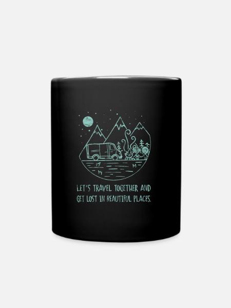 Let’s la relation camping fourgon - Mug uni - noir