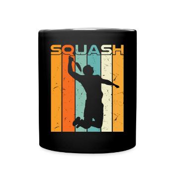 Cadeau rétro amateur de joueur de squash - Mug uni - noir - Devant