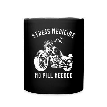 Moto biker bike - Mug uni - noir - Devant