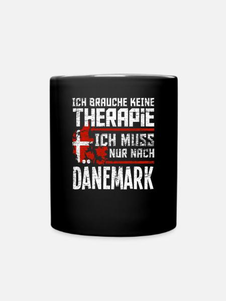 Dänemark Urlaub - Tasse einfarbig - Schwarz