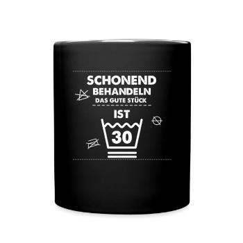 30th birthday 30 years men & women thirty - Full Colour Mug - black - Front