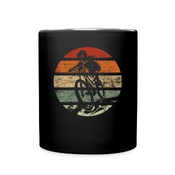 Bicycle retro - Full Colour Mug - black - Front