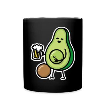 Cadeau drôle de buveur de bière drôle de ventre de bière d'avocat - Mug uni - noir - Devant