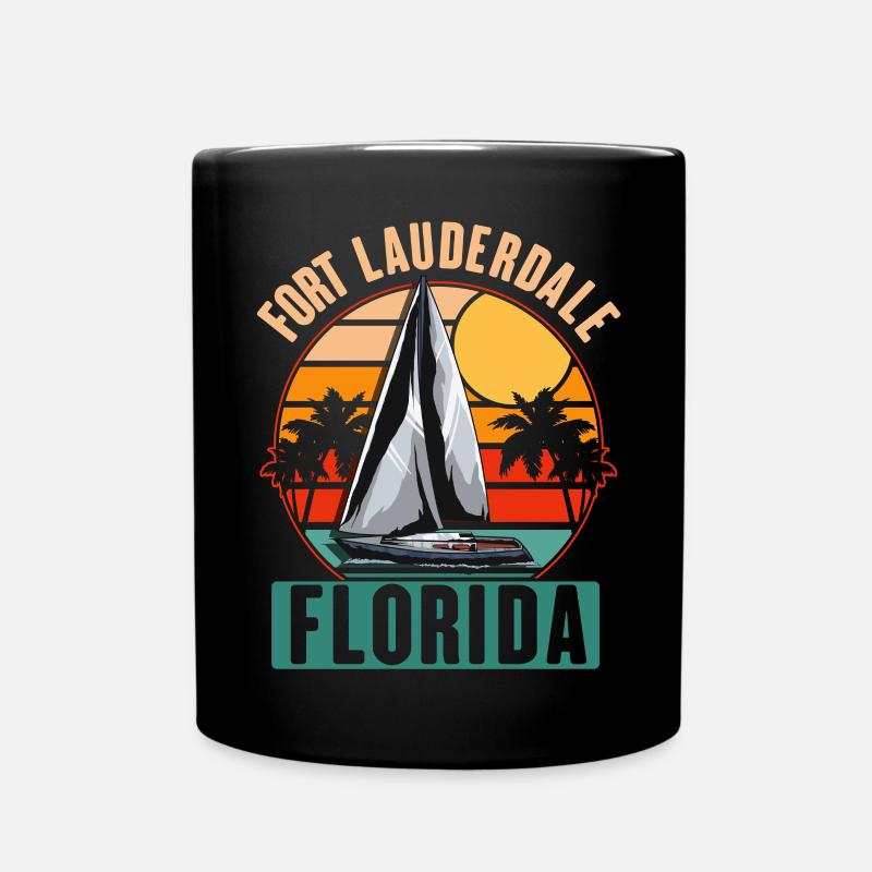Fort Lauderdale Floride voilier - Mug uni - noir