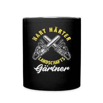 Gärtner Landschaftsgärtner - Tasse einfarbig - Schwarz - Vorne