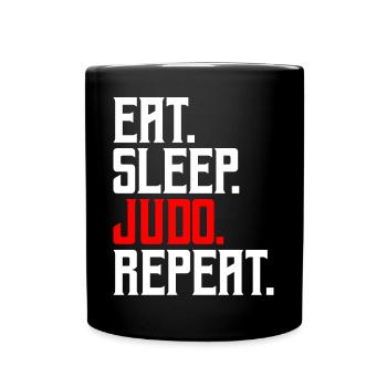 Judo - Tasse einfarbig - Schwarz - Vorne
