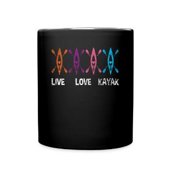 kayak - Full Colour Mug - black - Front