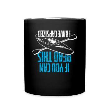 Sports nautiques en kayak - Mug uni - noir - Devant