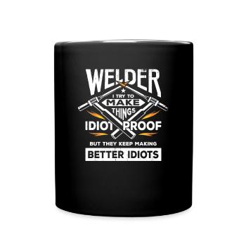 Welder welding universal welder gift - Full Colour Mug - black - Front