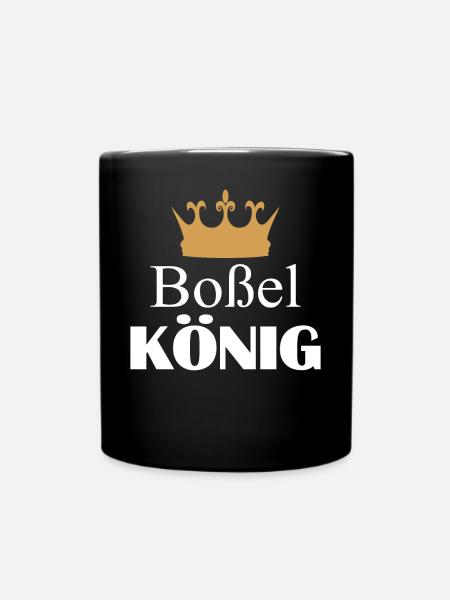Boßel König Boßeln Männer Jungen Geschenk - Tasse einfarbig - Schwarz