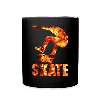 Skateboarder Skateboard Trick Skate Trick Gift - Full Colour Mug - black - Front