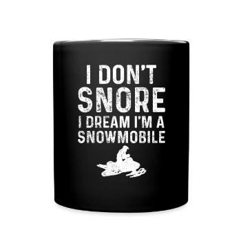 Snowmobile Snowmobiling Snowmobilers - Full Colour Mug - black - Front
