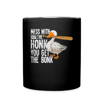Dire drôle d'oie - Mug uni - noir - Devant