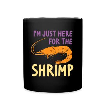 Garnelen Garnelen Meeresfrüchte Liebhaber Geschenk - Tasse einfarbig - Schwarz - Vorne