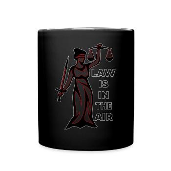 Droit droit avocat avocat procureur juriste - Mug uni - noir - Devant