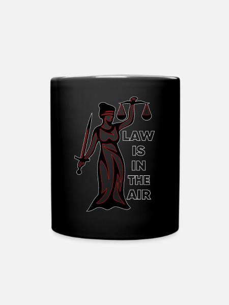 Droit droit avocat avocat procureur juriste - Mug uni - noir