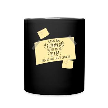 Kindergärtner Erzieher - Tasse einfarbig - Schwarz - Vorne
