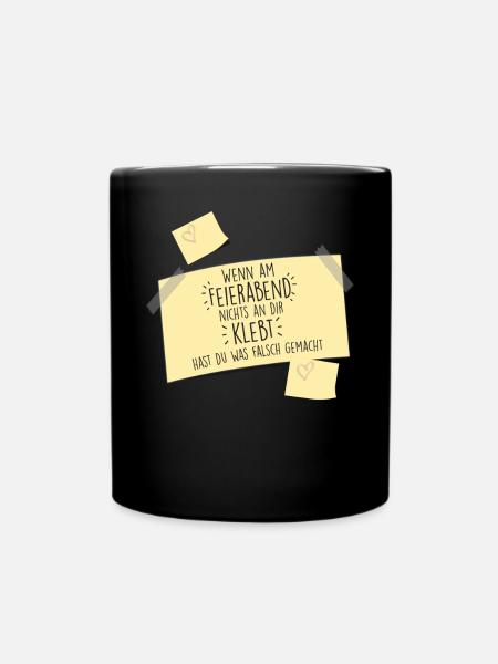 Kindergärtner Erzieher - Tasse einfarbig - Schwarz