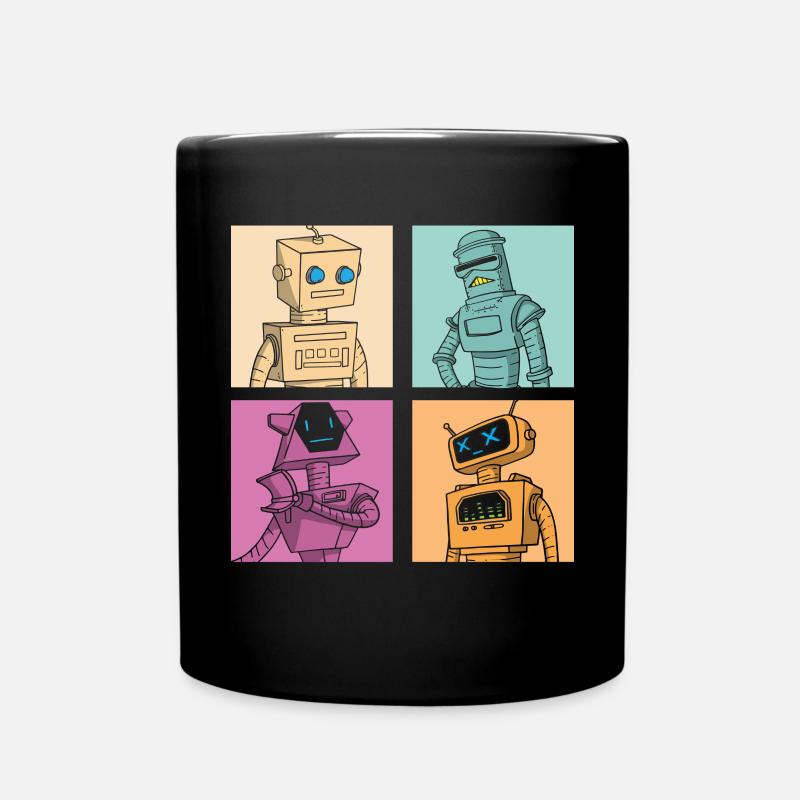 Robot Robotics Engineer - Full Colour Mug - black