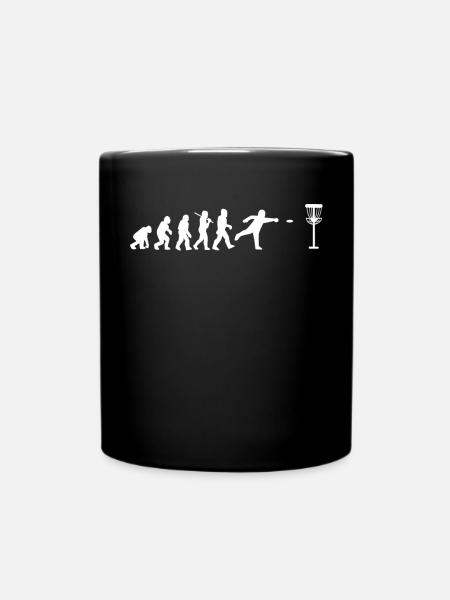 Disc Golfing Disc Golfer - Tasse einfarbig - Schwarz