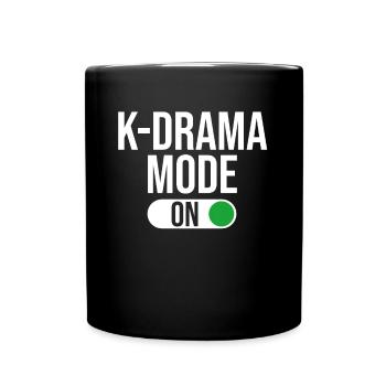 Mode KDrama activé, K-Drama / K-Pop coréen - Mug uni - noir - Devant