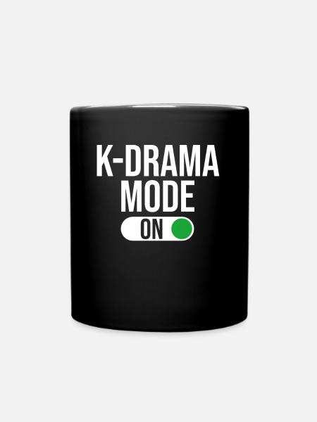 Mode KDrama activé, K-Drama / K-Pop coréen - Mug uni - noir