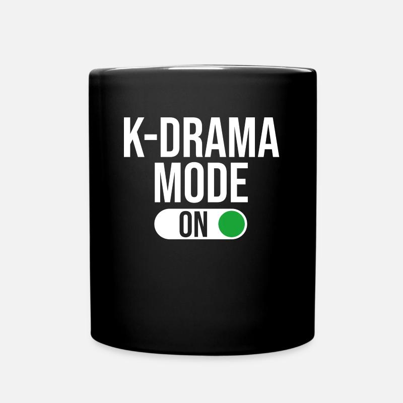 Mode KDrama activé, K-Drama / K-Pop coréen - Mug uni - noir