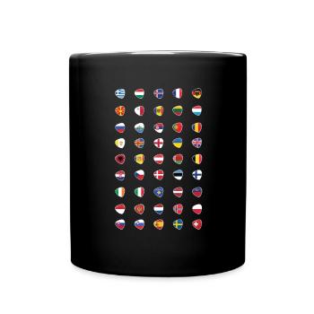 Drapeaux des pays Patrimoine national Patriotique Geb - Mug uni - noir - Devant