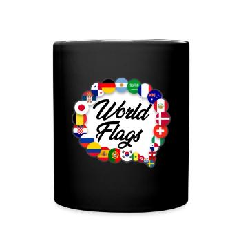 Drapeaux des pays Patrimoine national Ve patriotique - Mug uni - noir - Devant