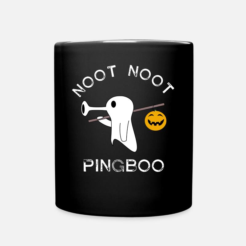 Noot Noot Pingboo A Penguin Dressed As A Ghost - Full Colour Mug - black