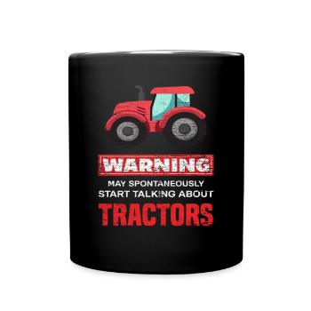 Tracteurs Bauer - Mug uni - noir - Devant