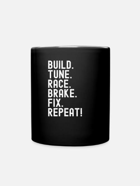 Motor Sport Racing Mechanic Tuning Tuner - Full Colour Mug - black