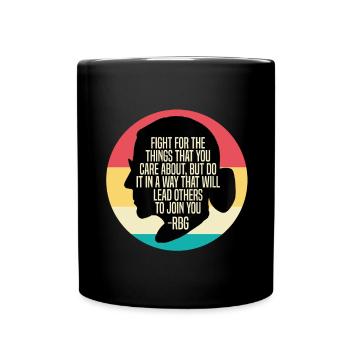 RBG Women's Feminism Notorious Ruth Bader Ginsbu - Full Colour Mug - black - Front
