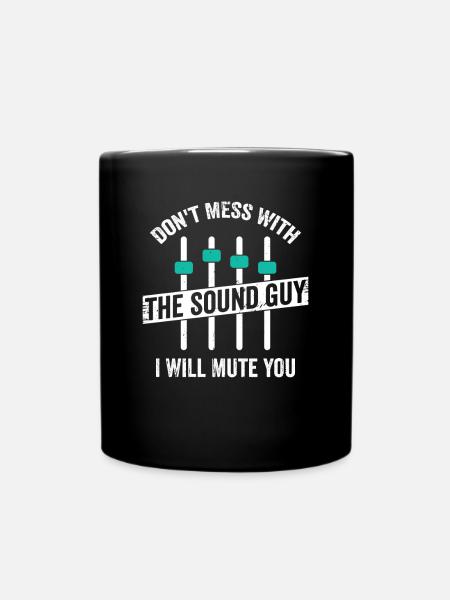 Tontechnik Toningenieur Tontechniker Geschenk - Tasse einfarbig - Schwarz