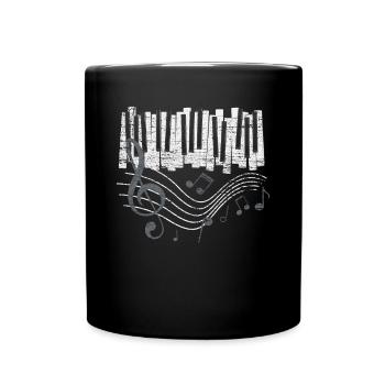 Piano Klavier - Mug uni - noir - Devant