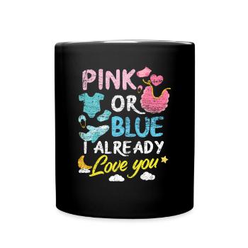 Gender Reveal Baby Party - Tasse einfarbig - Schwarz - Vorne