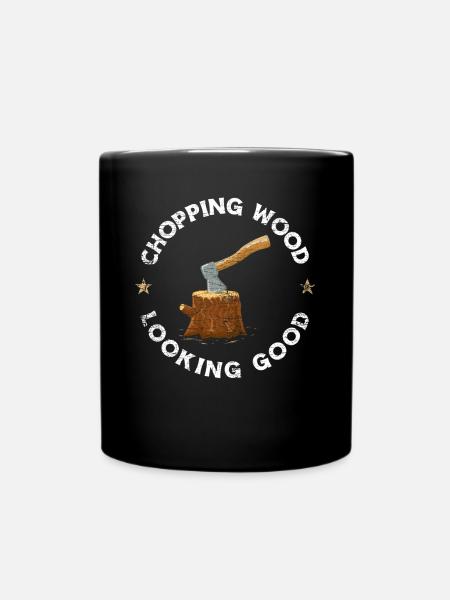 Bois de coupe de menuisier - Mug uni - noir