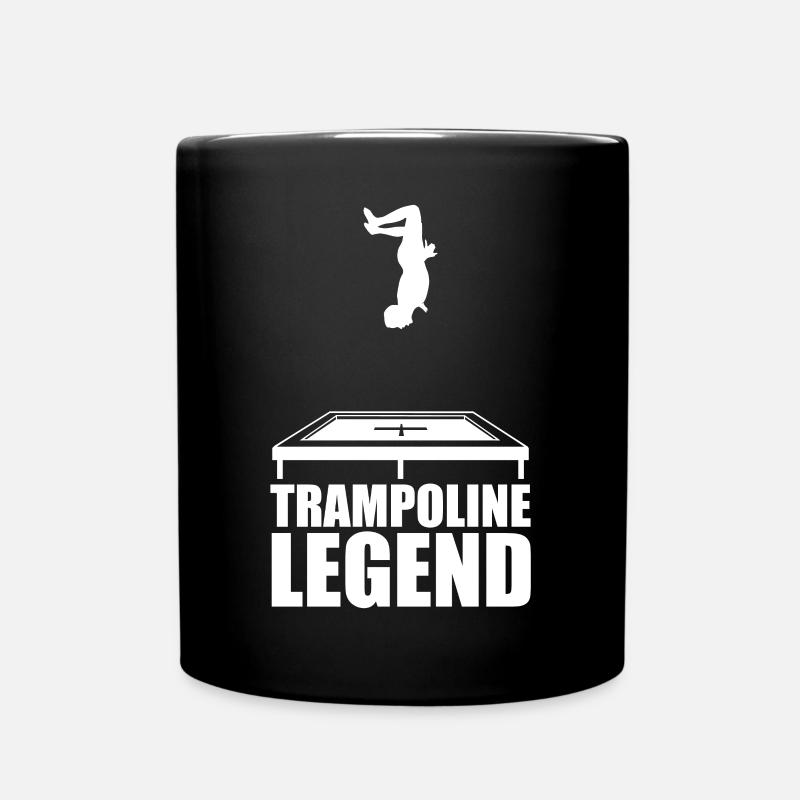 Trampoline Legend Trampoline Jump Retro Gift - Mug uni - noir