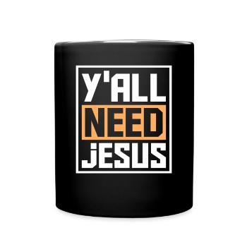 Jesus Christen - Tasse einfarbig - Schwarz - Vorne