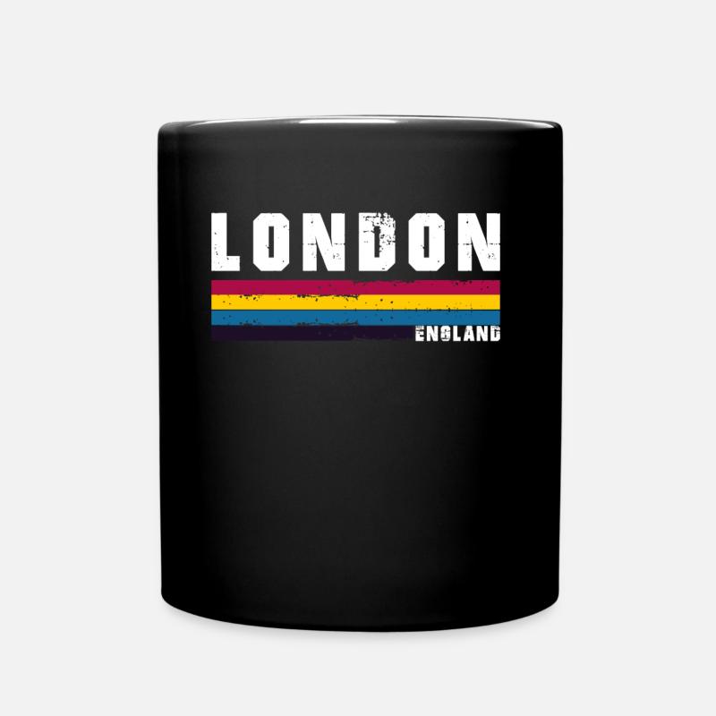 London - Tasse einfarbig - Schwarz