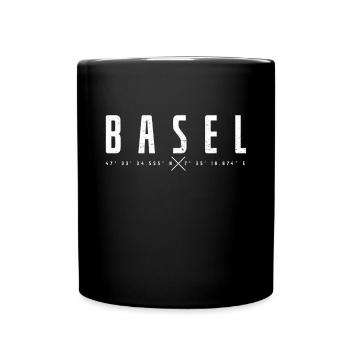 Basel, Switzerland - Full Colour Mug - black - Front