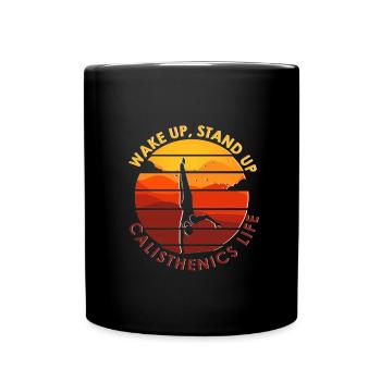 Calisthenics exercices - Mug uni - noir - Devant