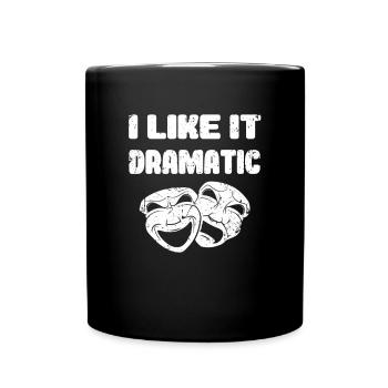 Masque de chemise dramatique dramatique Théâtre Schauspielhaus - Mug uni - noir - Devant