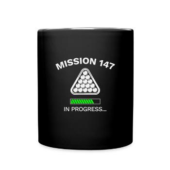 Snooker Frame 147 Maximum In Progress Geschenk - Tasse einfarbig - Schwarz - Vorne
