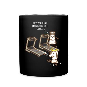 Chess Fitness - Full Colour Mug - black - Front